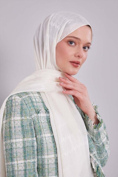 Levidor Ekru Janjan Şal