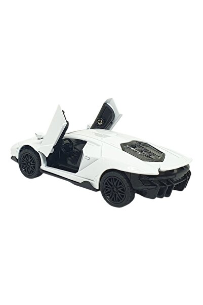 Vardem Pull and Drop Metal Cars 13 cm - Sr2213- White
