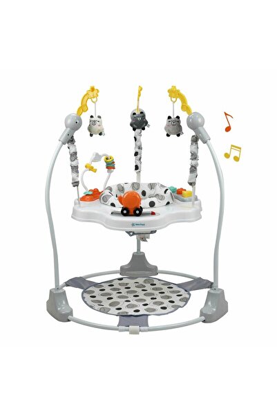 bebe stars Jumper interactiv, Bebe Stars, Cu scaun rotativ 360 grade, Pana la 12 kg, 6 luni+, Panda