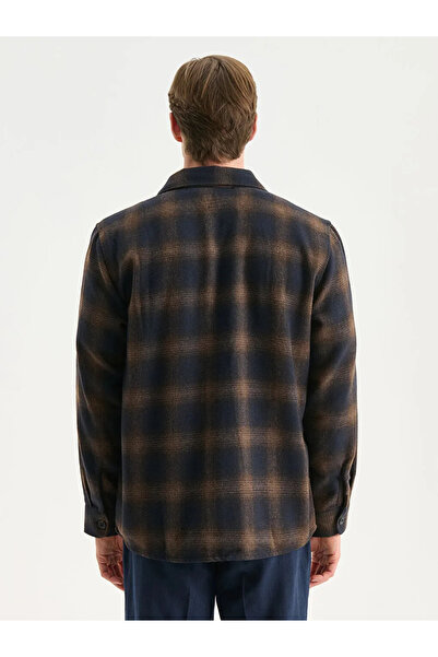 LC Waikiki Κανονική εφαρμογή μακρυμάνικο καρό ανδρικό πουκάμισο ξυλοκόπο