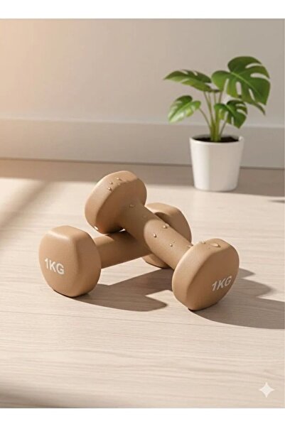 VAYNE Vinly Neoprene Kaplamalı Döküm Demir Dambıl Estetik Soft Pilates Fitnes...