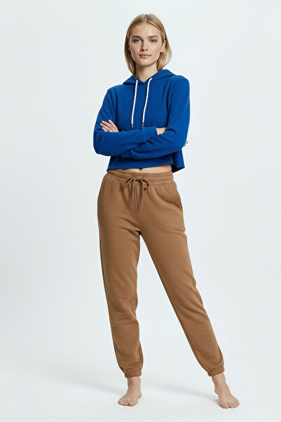 Bravie Φούτερ Jogger με φαρδύ πόδι Mustard 3013