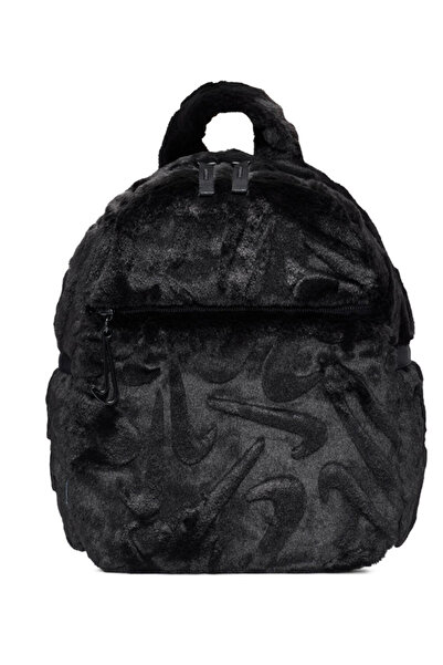 Nike Black women's faux fur backpack (dimensions: 20x25x10 cm) fz1328