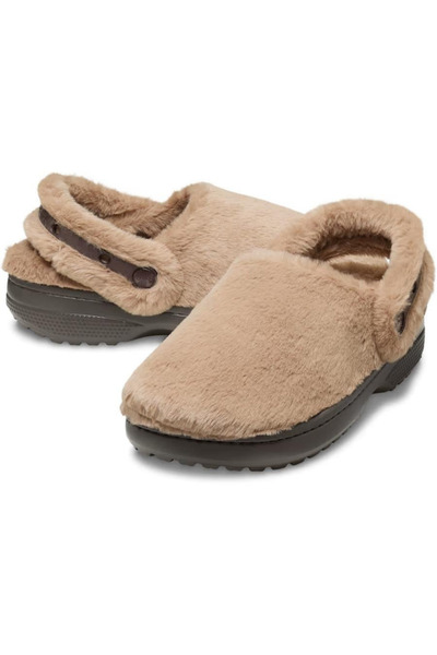 Crocs Classic Unfurgettable Clog Milk Chocolate Unisex Peluş Terlik
