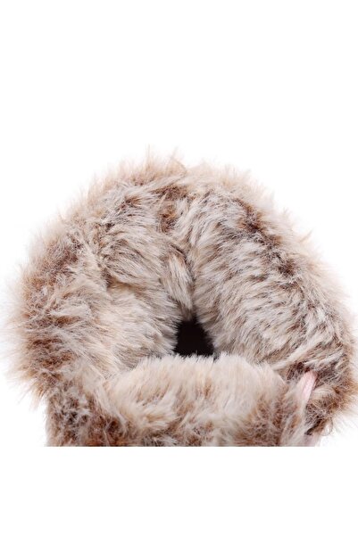 BebeNou Brown Fleece-Lined Booties with Satin Bow MDXH0223-5-CI1