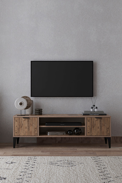 Arden 2 Door TV Unit 140 cm Atlas Pine – Modern Design