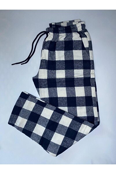 DÜVEN Ανδρικό σετ 2 τεμαχίων χειμερινό καρό φανελένιο βαμβακερό πιτζάμα