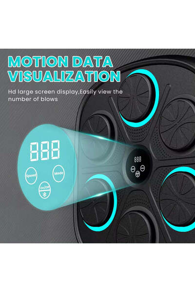 Generic Smart Electronic Music Boxing Machine with Gloves | Smart Boxing Equipment for Home Workout