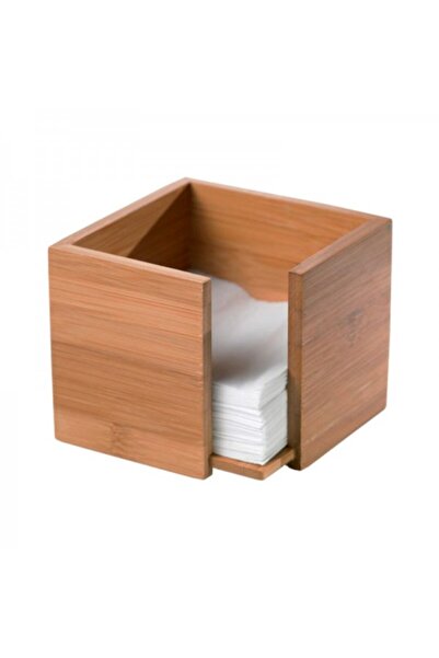LEONE Bamboo napkin holder, 13.5x13.5x10 cm