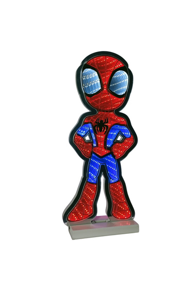 Marvel Spiderman light decoration, Infinity Light, for indoor use, 60 cm, red