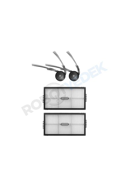 robotyedek Φίλτρο Hepa και πλαϊνή βούρτσα συμβατό με Roborock QRevo CurvX - 4...