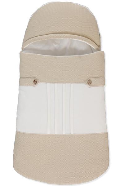 Bebetto Jacquard Two-Strand Fiber Swaddle (Baby King/25) Beige