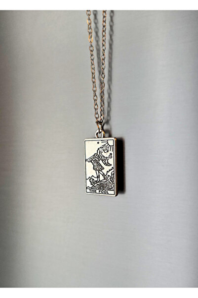 Atelier Nui قلادة بطاقة التارو فول تشارم / قلادة فول تارو من الفولاذ مع هدية ...
