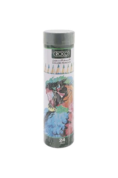 Roco Color Pencil Set, Assorted Color, Medium, 24 Colors