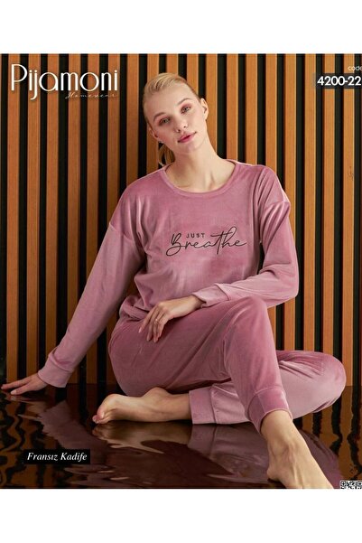 Pijamoni Soft Fransız Kadife Takım