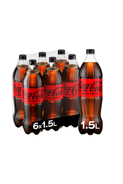 Coca-Cola Carbonated soft drink Zero bax 1.5L x 6 bottles
