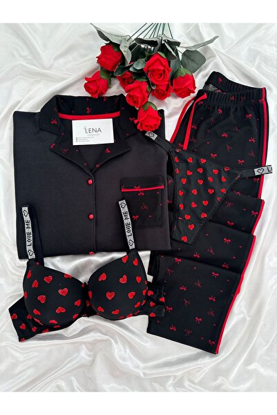 Lena Homewears Women's Ecru Waffle Premium Pajama Set with Underwear