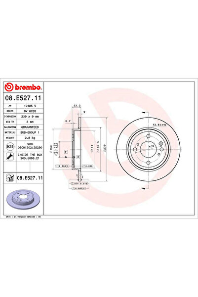 Brembo Disc Frana Infiniti Fx/M/Q50