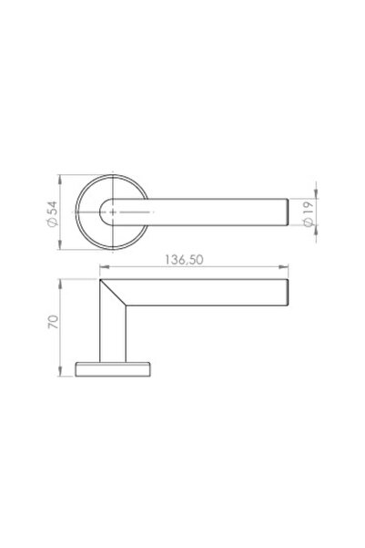 Erkul Adnoss Bodur Inox Kapı Kolu (Wc)