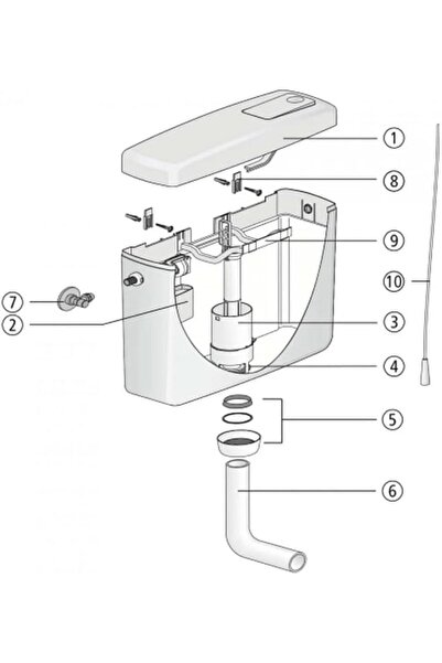 Generic Arabic siphon tank - innovative design for steady and uniform water flow