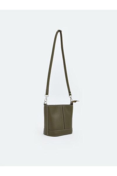 LC Waikiki Khaki Leather Look Women's Shoulder Bag