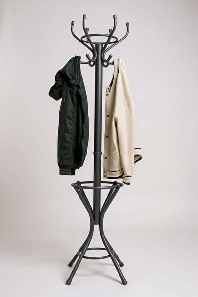 Marka Antrasit 1.Kalite Metal Ayaklı Portmanto Askılık