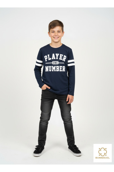 Bumbăcel Maletă cu manecă lungă din bumbac pentru baieți