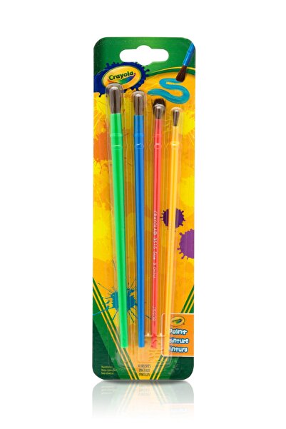Crayola مجموعة فرش الفنون والحرف اليدوية 4 قطع
