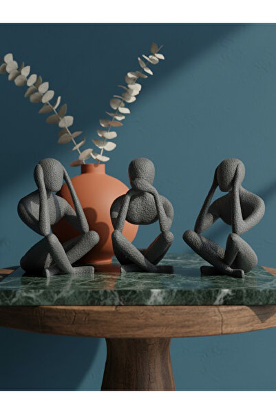 Minimalist Thinkers Sculpture Set of 3