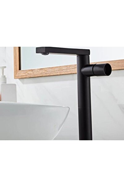 Trendy's Baterie lavoar , montare pe blat , negru mat ,