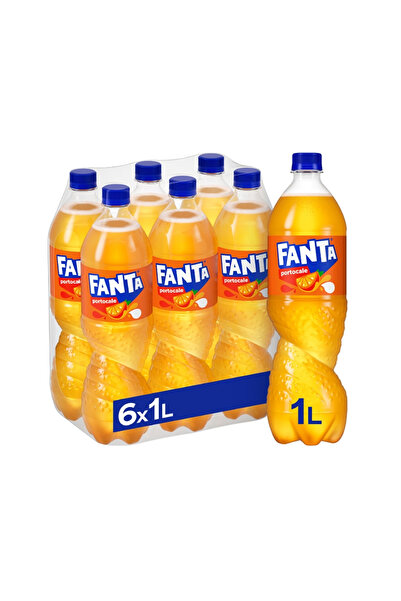 Fanta Orange Carbonated Soft Drink SGR 6 x 1 L
