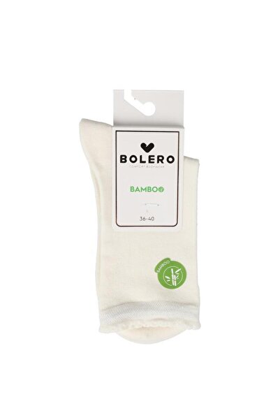 Bolero Women's Premium Stitch-Free Bamboo Socks Ecru