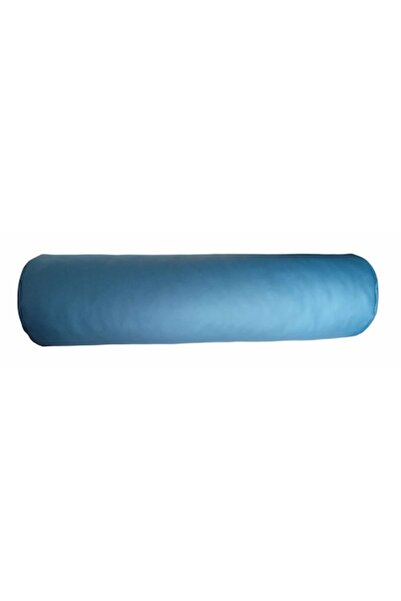 OEM Cylindrical SPA pillow in grey faux leather with two handles, 63 cm x 18 cm