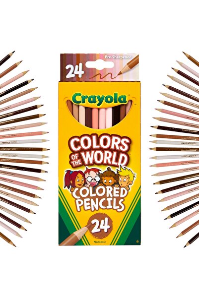 Crayola أقلام تلوين ألوان العالم - 24 لونًا