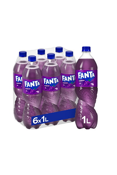 Fanta MADNESS Carbonated Soft Drink SGR 6 x 1 L