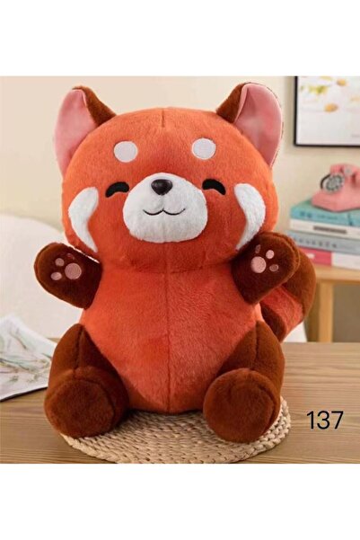 Tescomak Children's blanket and pillow set, panda plush toy, extra soft red