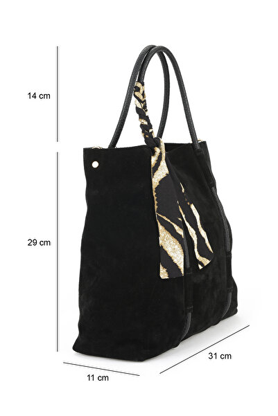 Ziya , Women's Genuine Leather Shoulder and Hand Bag 153979Z5013 Black