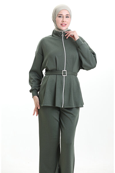 sefamerve Σετ αγκράφες από υφασμάτινο υλικό Premium 11331-03 Χακί