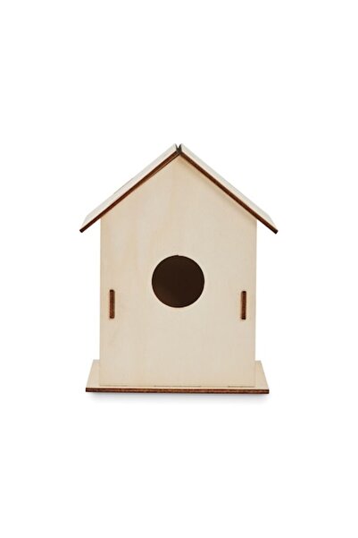 dalimag Hrănitoare pentru păsări suspendată din lemn, căsuță asamblată/demontată, intrare rotundă -