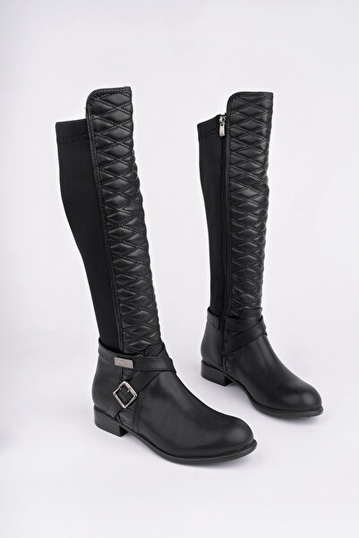 Madam Tarz BLN-515 Stretch μπότες με καπιτονέ σχέδιο