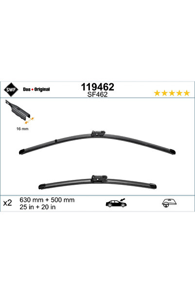 SWF Lamela Stergator Fata Audi A7/A8 D5/Q5 Volvo S90 2/V90 2/XC90 2 2014-2023