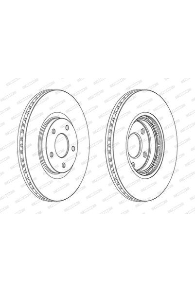FERODO Спирачен диск Nissan Juke/NT400 Cabstar/Qashqai 1 Renault Koleos 1