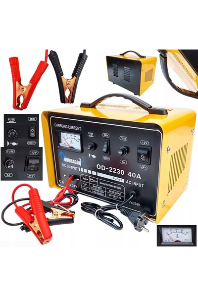 Ondragon Încărcător de baterii ZN 7040 cu starter 12/24V 40A