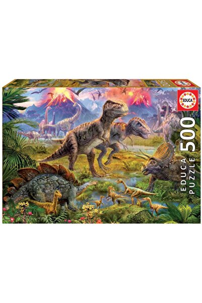 Educa Borras لغز جمع الديناصورات 500