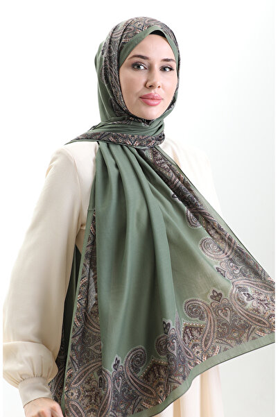 sefamerve Karaca Cotton Shawl 82004-09 Khaki