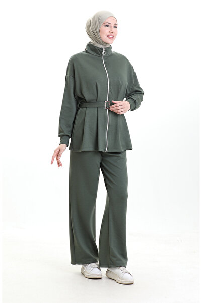 sefamerve Σετ αγκράφες από υφασμάτινο υλικό Premium 11331-03 Χακί