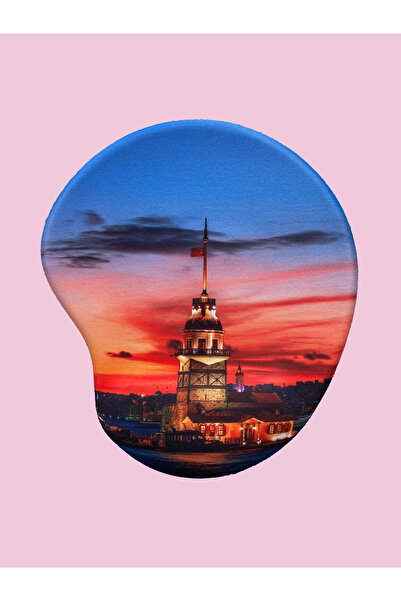rakkun shop - Şehirler Printed Wrist-Supported Mouse Pad