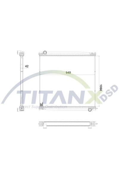 TitanX Radiator Racire Motor Man Lion´S Coach/Lion´S Star