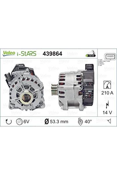 VALEO Pornire generator Citroen C4 2/C4 Grand Picasso 2/C4 Picasso 2 Ds Ds 4 ...