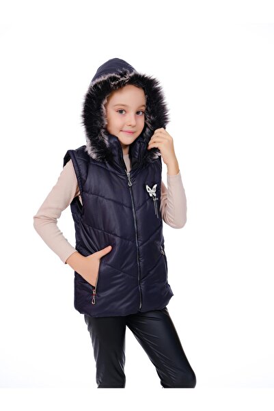 Kamex Бродирана зимна пухена яке за момичета